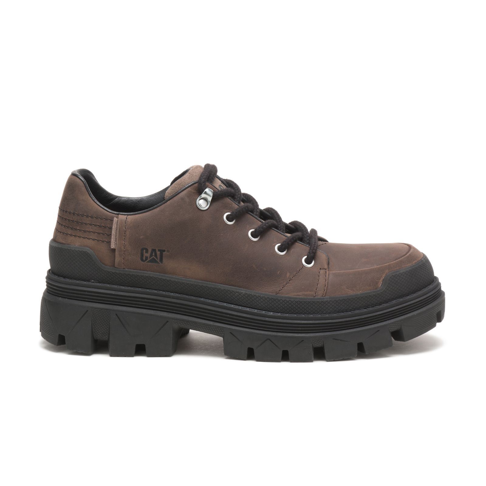 Men's Caterpillar Hardware Lo Casual Shoes Dark Brown/Black Ireland HVWJ56380